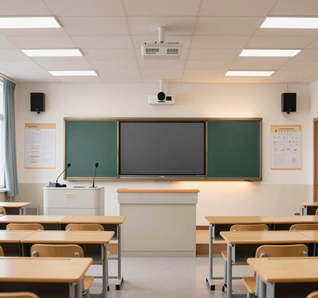 陕西一学校录播教室